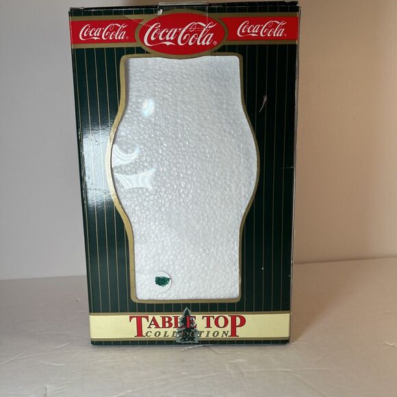 Coca-Cola 1999 Polar Bear Mercury Glass Figurine Enesco Tabletop w/ Box - Picture 3 of 6